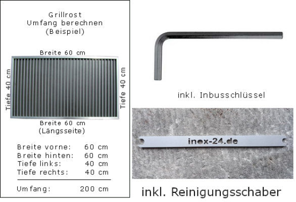 Umfang berechnen Grillrost